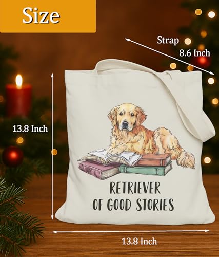 Image of Book Lovers Gifts Tote Bag for Bookish Readers, Aesthetic Book Tote Bag for Librarian, Medium Size with Inner Pocket