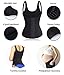 Waist Trainer Corset Vest Sport Body Shaper Workout Underbust Cincher Steel Boned Tummy Tank (2XL, Black Waist Trainer Tank Vest)
