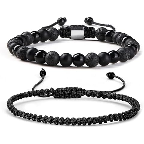 KRFY Handmade Bead Bracelets for Men Cover