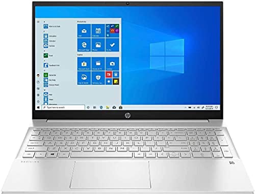 Image of HP 2021 Pavilion 15.6inchFHD IPS Touchscreen Premium Laptop, AMD 8-Core Ryzen 7 4700U (Beat i7-8550U), 16GB RAM, 512GB PCIe SSD, Backlit Keyboard, Windows 10 Home + Woov Laptop Sleeve Bundle,Silver