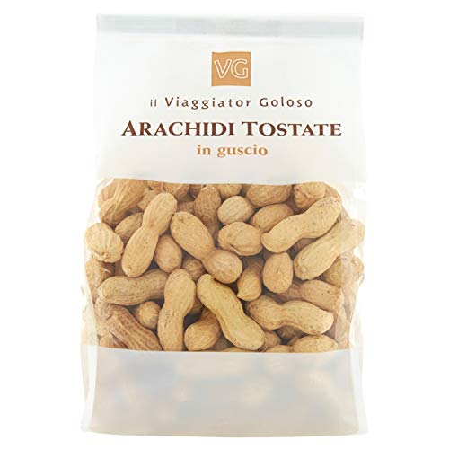 il Viaggiator Goloso Arachidi Tostate in Guscio, 500g