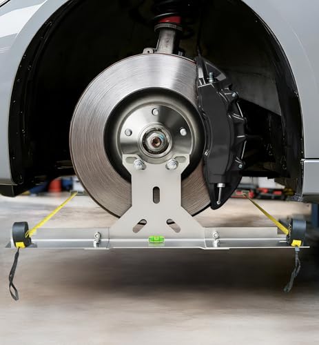 Toplamper Wheel Toe Alignment Tool Kit for at Home DIY Garage Use, Stainless Steel Toe Plates with Dual Tape Measures, Quick Front-End Toe Check for Automotive Cars Trucks SUVs (Patent Design)