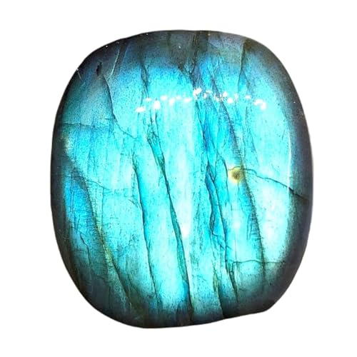 Labradorite naturelle rectangulaire 35x22x6mm pour création de bijoux DIY