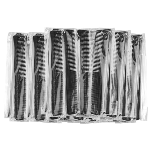 Peigne de barbier pour homme et femme lot de 100 peignes noirs à double denture