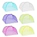 6Pcs Pop-up Cloche Alimentaire Tente, Maille Housse Couverture de Nourriture Pliante Couvre Plat Anti-Mouches Moustiques, Maille Parapluie pour Garder des Insectes et des Mouches Loin, Colorée