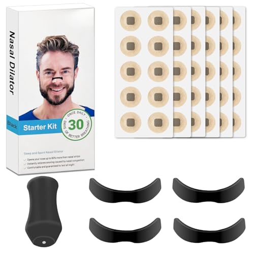 Magnetic Nose Strips for Breathing & Snoring Relief | Anti-Snoring Devices for Men and Women | Nasal Dilators, Sleep Apnoea Aids, Breathe Right Strips