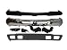 Bundle 03-07 Silverado 1500 2500 Front Bumper Chrome Bar Up Cap Valance Bracket W/Fog hole