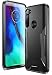 Produktbild POETIC Moto G Pro Hülle, Karbon Shield [Stoßdämpfend], Slim Fit TPU Fall mit Kohlfaser-Textur für Motorola Moto G Pro, Schwarz