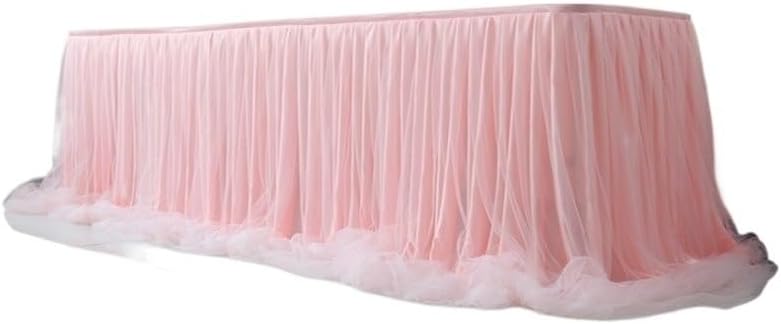 Table Skirt Tulle Tutu Table Skirt For Party Wedding Home Decoration Birthday/Table(Wine Red)