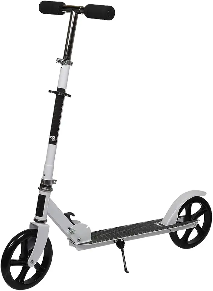 Replay Kids Patinete Infantil Juvenil 2 Rodas 2Fly, Dobrável com Guidão ajustável e Bolsa de Proteção, Suporta até 80Kgs, Branco