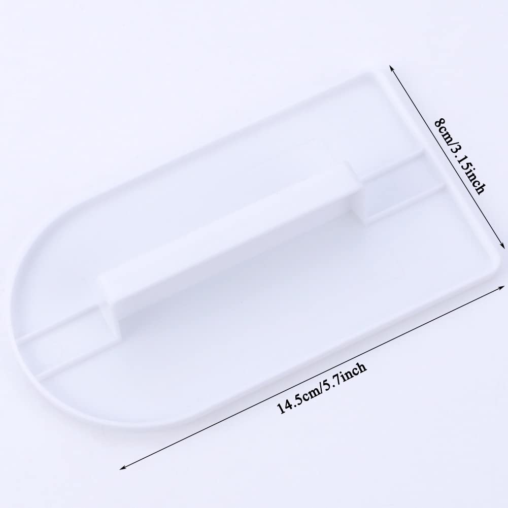 Akak Store 2 pcs herramienta de suavizado de fondant pastel decorar suave pulidora, 14,5 x 8 cm