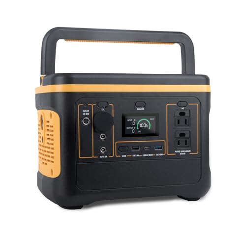 VLAIAN ポータブル電源 600W/493Wh 10年間の長寿命 コンパクト LiFePO4電池 純正弦波出力 定格AC出力600W(瞬間最大1000W) AC100V 50Hz/60Hz UPS機能 8台同時充電可能 付き ソーラー充電対応 PSE認証 車中泊 停電対策 防災対策