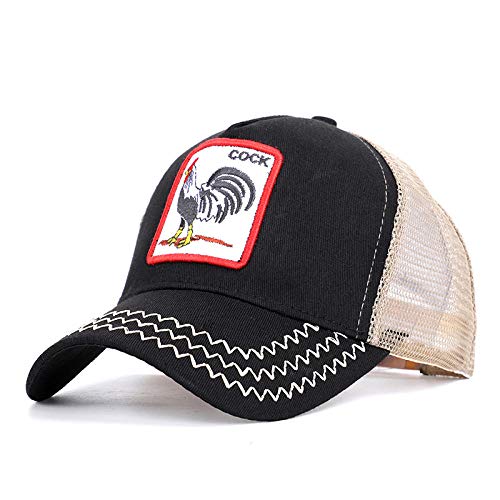 Preisvergleich Produktbild Axlgw Baseballkappe mit Tiermotiven, Baumwolle, Stickerei, für den Sommer, Mode, Baseballkappe, Casual-Outdoor-Hüte
