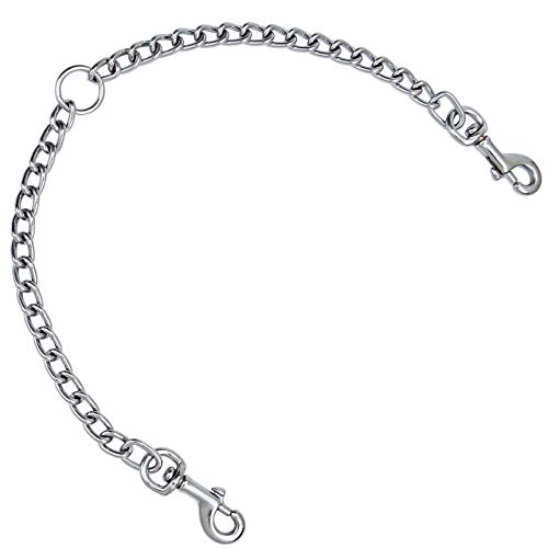 Mogoko Metal Double Dog Leash Coupler, Tangle Free Stainless Steel Dog Pet Leash Splitter, Two Dog Walking Leash