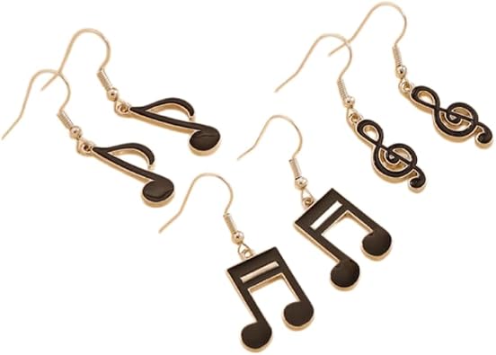 Y2K Punk Metal Music Bass Electric Guitar Pendant Earrings for Women Chic Rock Music Enthusiast Singer Personalized Concert Party Jewelry Gift