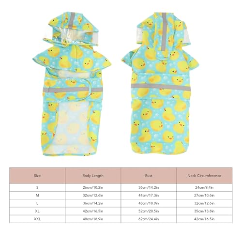 Veste de pluie pour chien M imperméable jaune à capuche - 8