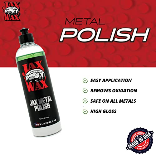 Restore The Shine On Your Metal Surfaces With Jax Metal Polish - Effortless And Versatile Solution For All Metal Types And Finishes - Available In 16 Oz - Ideal For Car Enthusiasts And Boat Owners #TOP1
