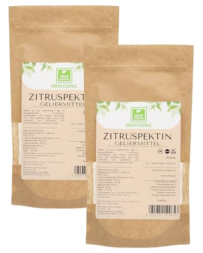 Zitruspektin 1Kg von Green Essence - Geliermittel - Citruspektin - fest gelierend - veganes Verdickungsmittel E440 - ideal zur Konfitüren und Marmeladenherstellung