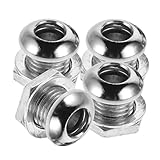 Milisten Snare Drum Air Vent Screws Set with Gaskets and Nuts 4Pcs Drum Air Hole Replacement Parts for Musical Instrument Accessories Repair and Ventilation Hardware