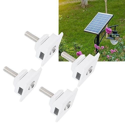 Suporte de painel solar braçadeiras centrais aço prata 30 mm painéis solares leves suportes de monta