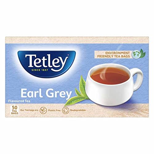 Image of Tetley | Earl Grey | Black Tea | 50 Tea Bags (Pack of 2)