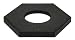 16 lbs Rubber Base, for use w/Navicade Channelizer 20.25"Wx7.75"Center Dia., Black, Recycled Rubber