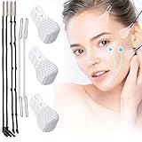 90Pcs face lift tape invisible,face lift tape,High Elasticity Instant Face Lift Tape V-Shaped For Lifting Sagging Skin, Hide Double Chin & Facial Wrinkles