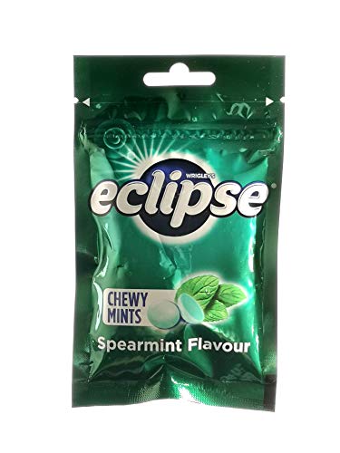 (Pack of 6) Wrigley's Eclipse Chewy Mints Powerful Fresh Breath (Spearmint)