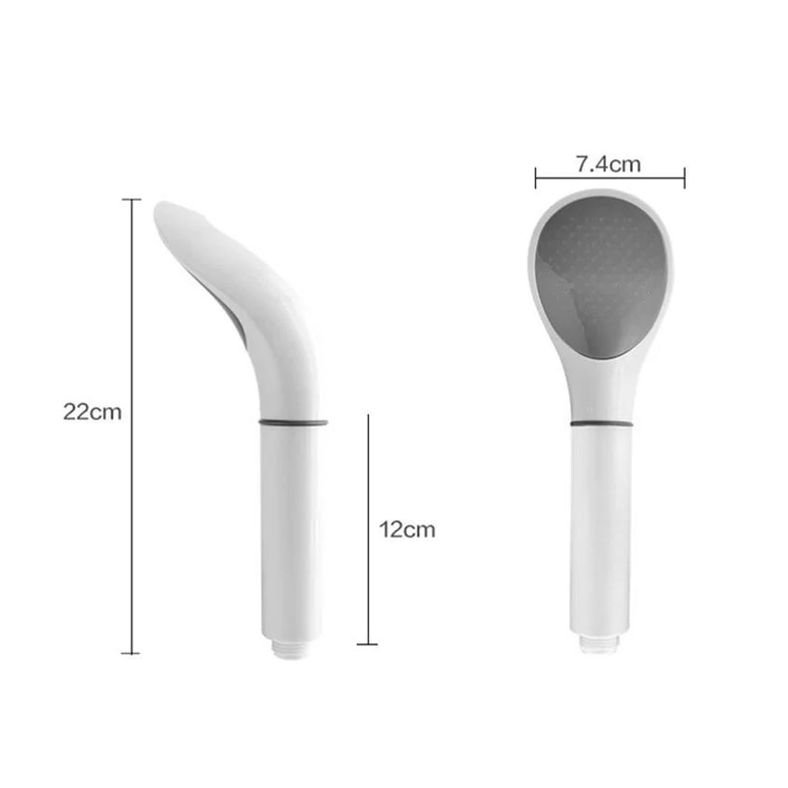 Soffione doccia a pioggia a pressione, soffione doccia bianco, ugello filtro per risparmio idrico, alta pressione, risparmio idrico(WHITE)