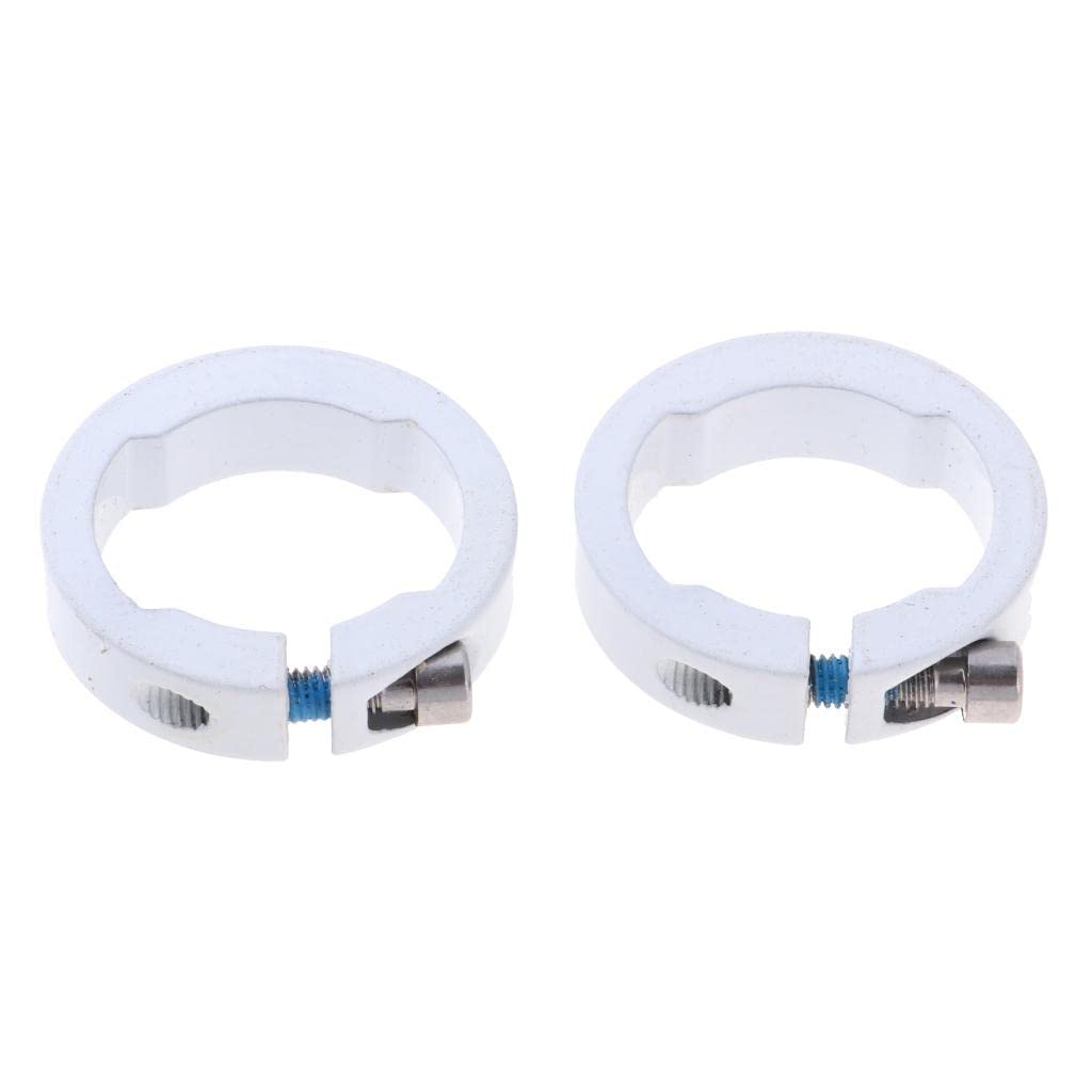 ARTISOUL® 2x2pcs Alloy Bike Handlebar Grip Lock Ring End Locking Ring White 8mm | Sporting Goods | Cycling | Bicycle Components & Parts | Handlebar Grips Tape & Pads-image-15