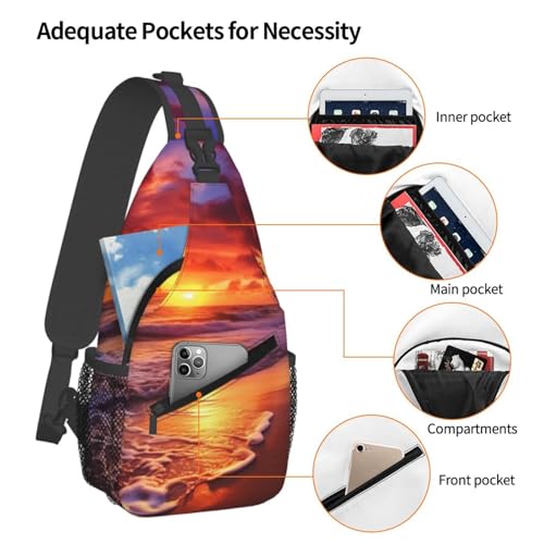 Bolso cruzado de pecho para hombre tipo bandolera negro miniatura 4