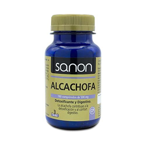 En Oferta Sanon Alcachofa - 180 Comprimidos De 500Mg - Contribuye A La Detoxificación Y Al Confort Digestivo – Efecto Diurético - Ayuda Al Control De Peso - Apto Para Veganos