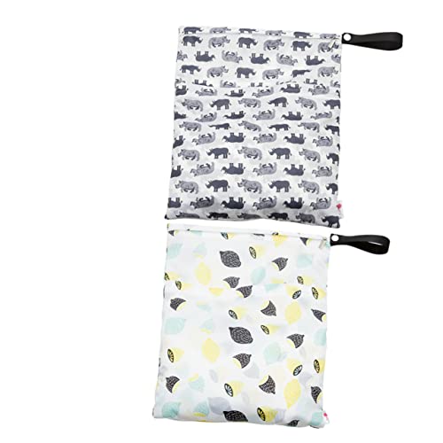 Mantieni I Pannolini Del Bambino Puliti E in Ordine 2 Pezzi Organizer Per Con Cerniera Borsa Asciutta E Bagnata Per Viaggiare