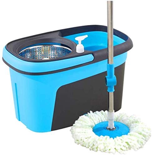 Outil de nettoyage mop seau rotatif bleu pour l'entretien de la maison