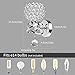 Wall Sconces Crystal Wall Lights Sunsbell Silver Wall Decor, Crystal Decor Wall Lamp, Lighting Polished Chrome Finish Wall Light Fixtures for Living Room Decor Bathroom Hallway (Give Away Bulbs)