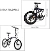 TRIOBLADE 20 Inch Folding Bike for Adult 7-Speed Shimano Drivetrain Folding Bicycle Lightweight Aluminium Frame Disc Brake Foldable Bikes for Women Men (BlackBlue) #3