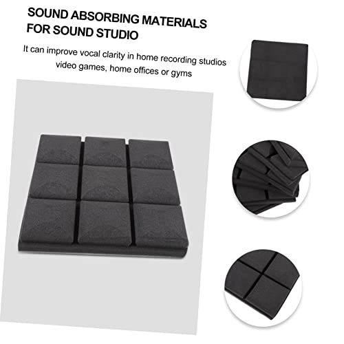 Toddmomy 12Pcs Acoustic Panels Sound Absorbing Wall Tiles Fire Resistant Soundproof Foam for Recording Studios and Home Theaters High Density Sound Absorption Material miniatura 3