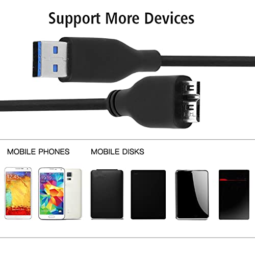 Image of SaiTech IT Micro USB 3.0 Cable A to Micro B for External Hard Drives