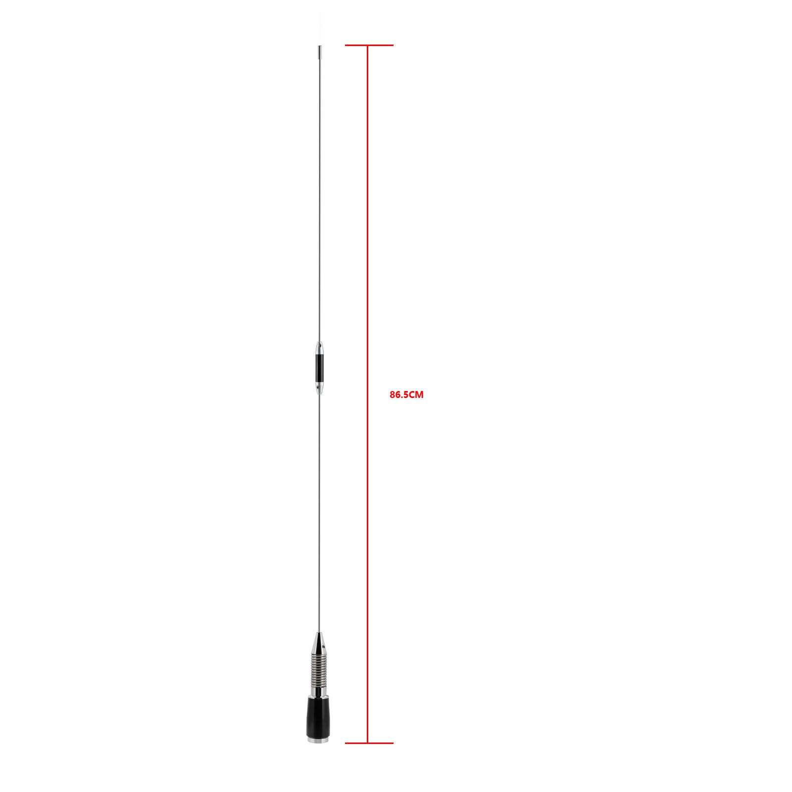 Bingfu Antenne Radio Mobile VHF UHF Vehicule Connecteur PL259 86 cm | Bibande 136-174/400-460 MHz, Support à Fixation, Câble 5 m, pour Radio Amateur, Camion Camping Car SUV Voiture, VHF Marine