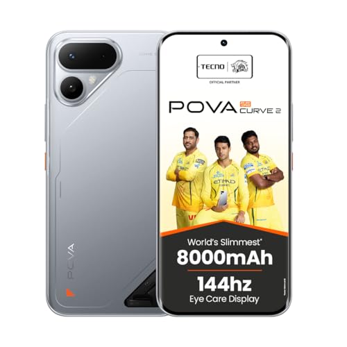 Image of Tecno Pova Curve 2 5G (Melting Silver, 8GB RAM, 128GB Storage)