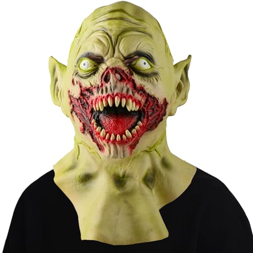 Kakamanon Máscara de Vampiro, Mascaras Halloween Vampiro, Mascara Halloween Terror Vampiro, Mascara Realista, Caretas Halloween Vampiro para Cosplay, Carnaval