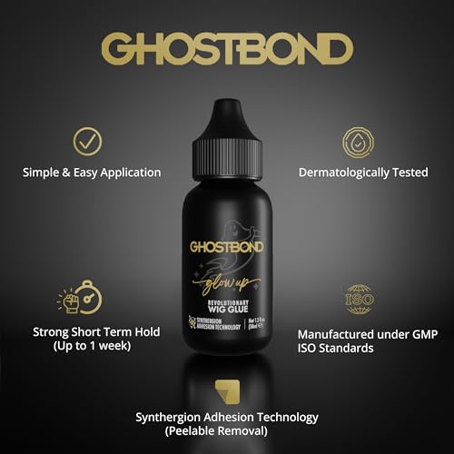 Professional Hair Labs GHOSTBOND Glowup Revolutionary Wig Glue with Sythergion Adhesion Technology 1.3oz