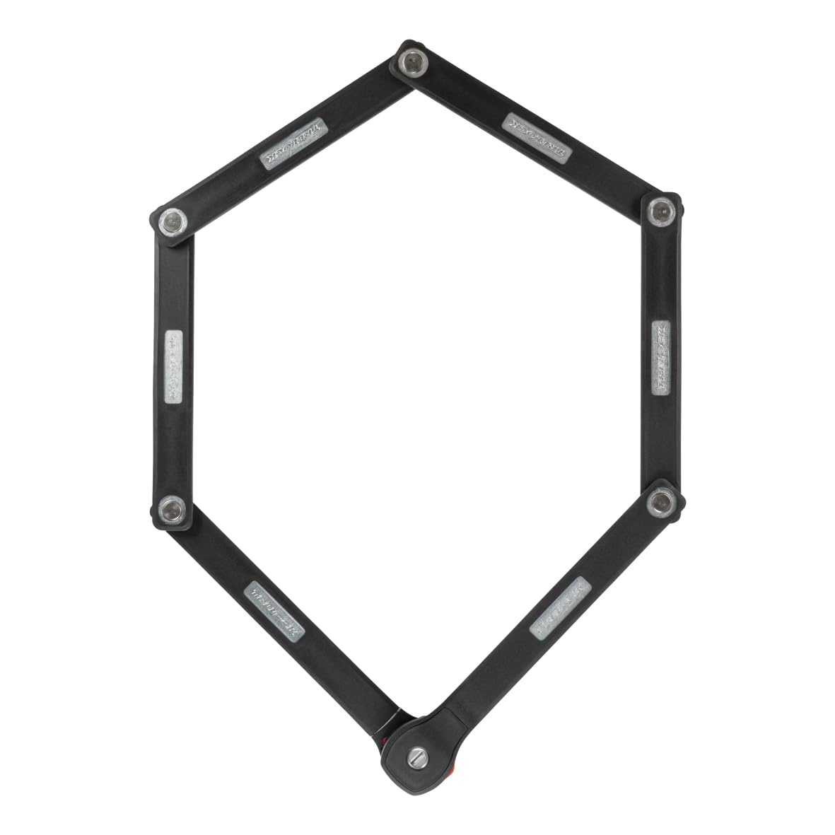 TRELOCK FS 480/100 COPS Faltschloss – Länge 100 cm – Sicherheitsstufe 12 – inkl. X-Press Halter – Fach für Tracking Tag