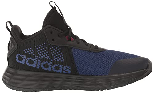 Adidas Own The Game 2.0 Basketball Shoe, Black/Black/Victory Blue, 5.5 Us Unisex Big Kid #TOP5
