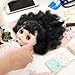 CHGCRAFT Doll Hair Wefts for Rerooting Doll Wigs Doll Hair Extensions for Doll Hair Making Doll DIY Making Accessories Figurine Wigs, Black