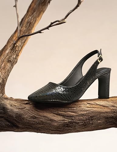 Image of Symbol Premium Women's 'Desk to Dinner' Slingback Pumps (Ortholite Insole|Stylish Heels)