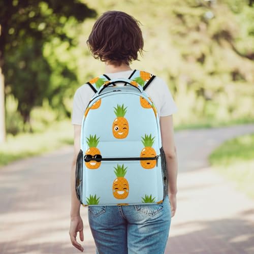 Sac à dos école ananas multicolore : cadeau idéal pour adolescents