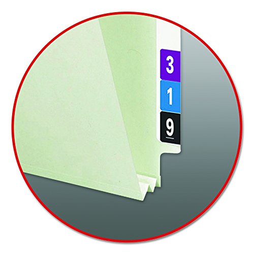Smead-End-Tab-Pressboard-Fastener-File-Folder-with-SafeSHIELD-Fasteners-2-Fasteners-2-Expansion-Legal-Size-GrayGreen-25-per-Box-37715