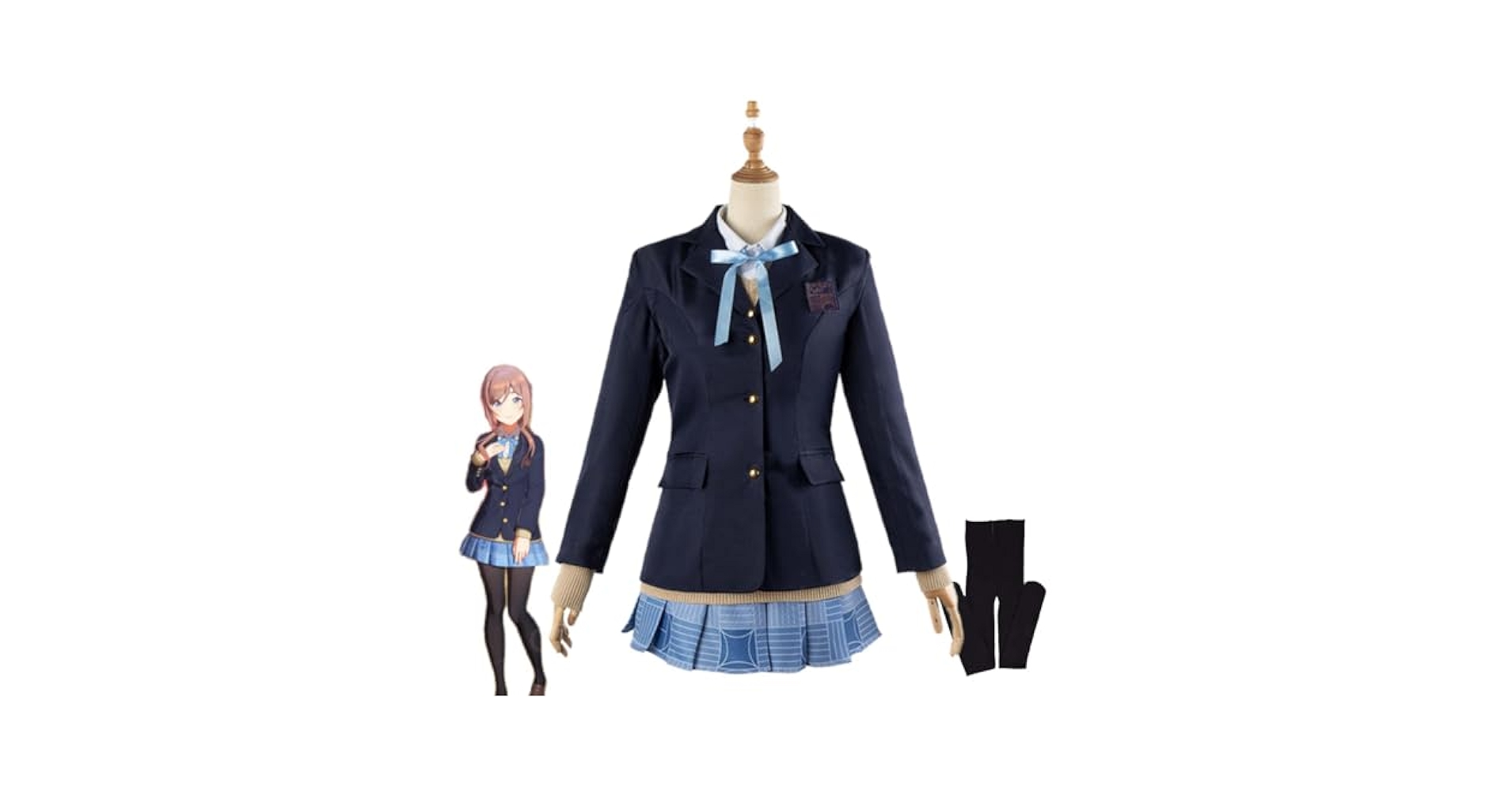 Amazon.co.jp: 姫崎莉波 コスプレ衣装セット 全小物付 制服