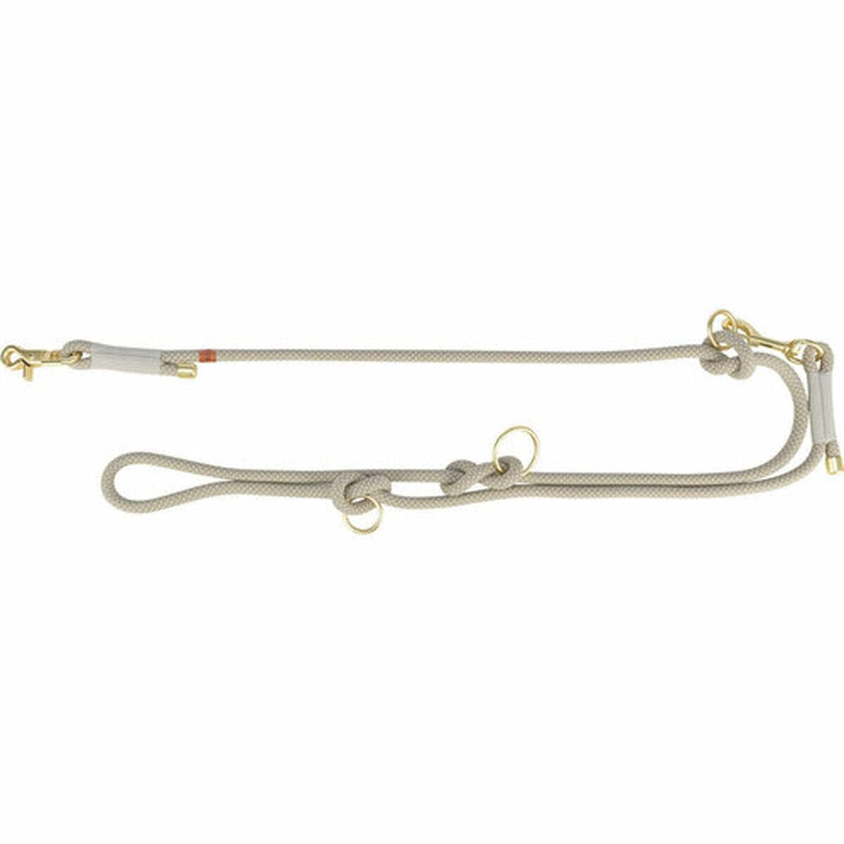 TRIXIE V-Linea Soft Rope, L-XL, 2 m/6 mm, grigio chiaro, guinzaglio regolabile per cani di grossa taglia in tessuto, 3 posizioni, lunghezza regolabile - 1985319